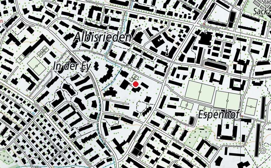 Map showing the location of Schule Altweg (School)