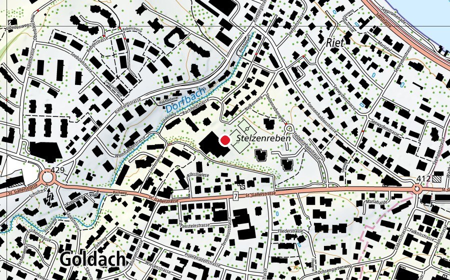 Mappa con la posizione di Schule Bachfeld (Scuola)