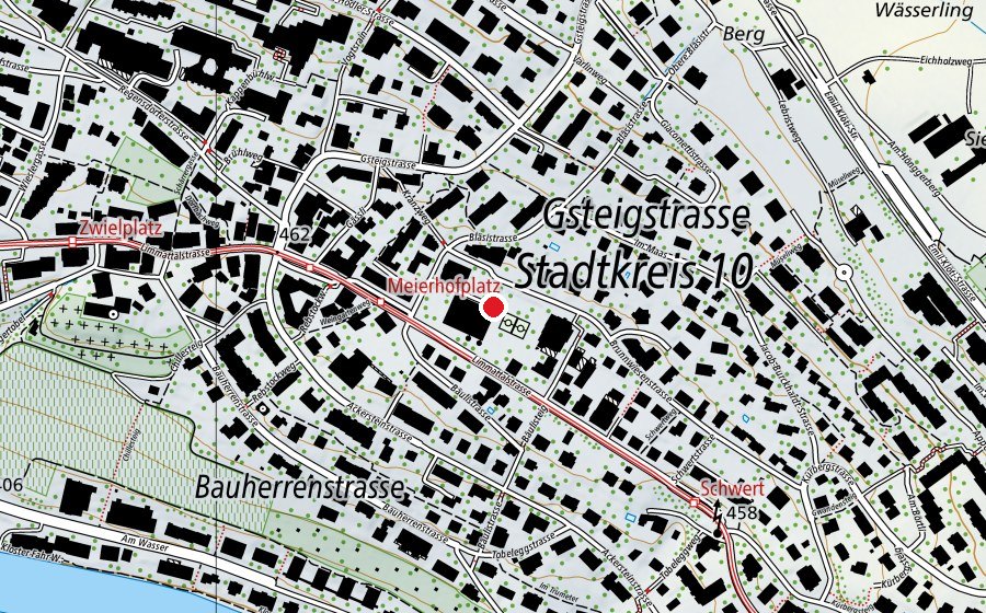 Karte mit dem Standort von Schule Bläsi (Schule)