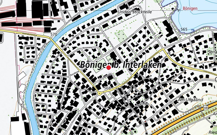 Mappa con la posizione di Schule Bönigen (Scuola)