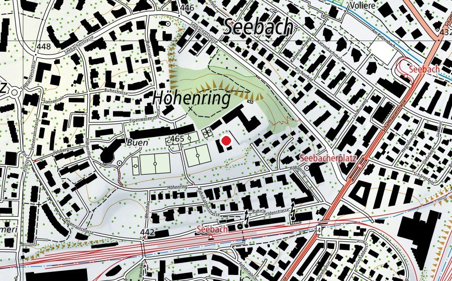 Mappa con la posizione di Schule Buhn (Scuola)