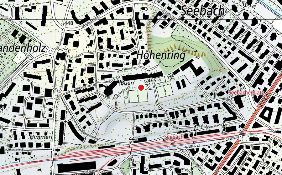 Mappa con la posizione di Schule Buhnrain (Scuola)