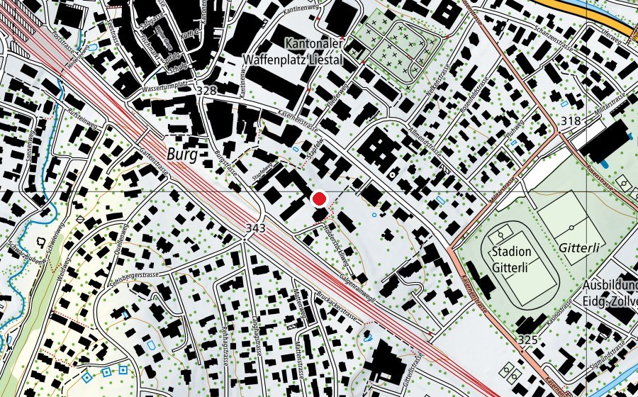 Mappa con la posizione di Schule Burg (Scuola)