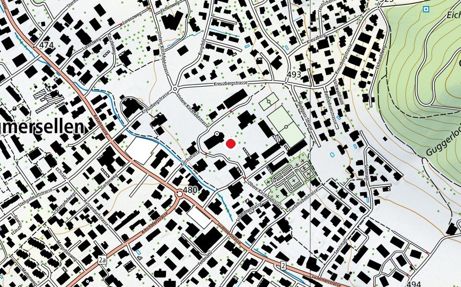 Map showing the location of Schule Dagmersellen (School)
