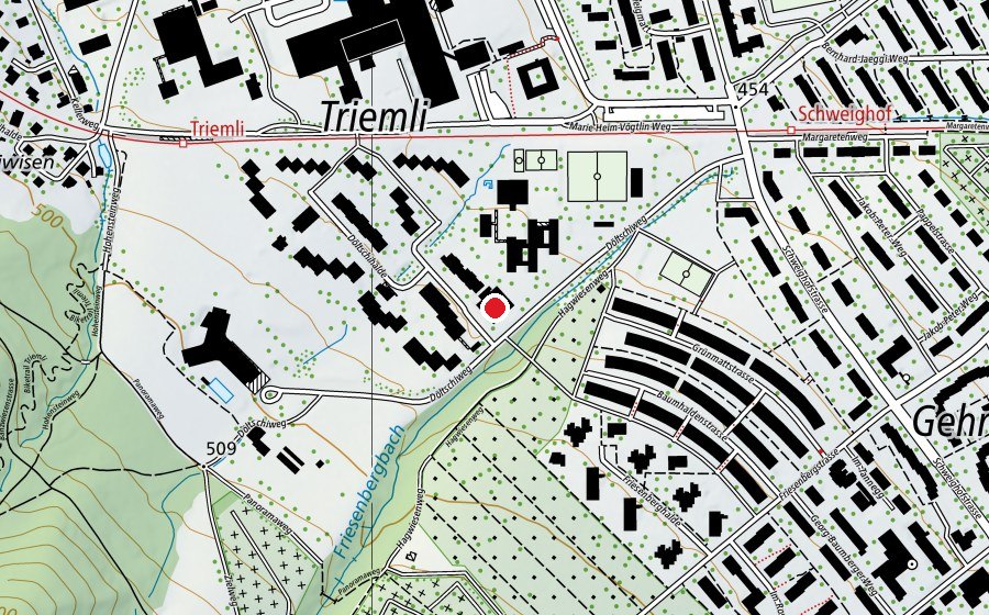 Mappa con la posizione di Schule Döltschihalde (Scuola)