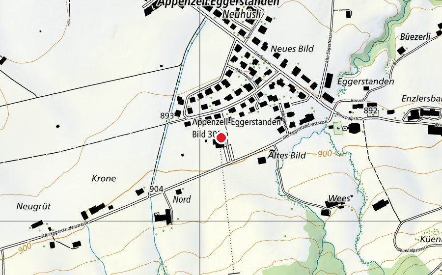 Carte indiquant l’emplacement de Schule Eggerstanden – Bildwiese (École)