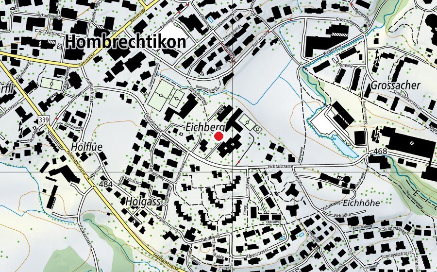 Carte indiquant l’emplacement de Schule Eichberg (École)