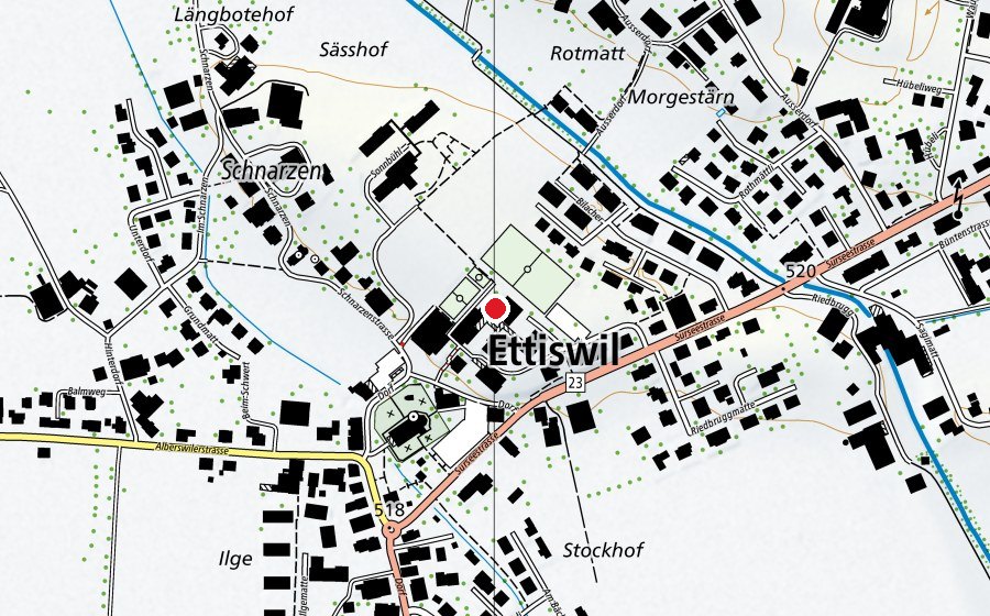Mappa con la posizione di Schule Ettiswil (Scuola)