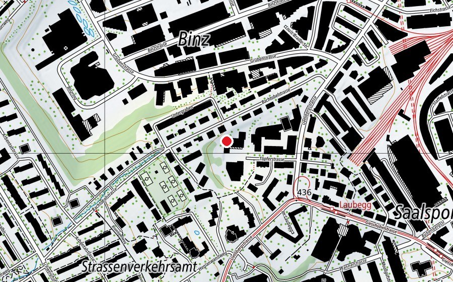 Karte mit dem Standort von Schule Etz Chaim (Schule)