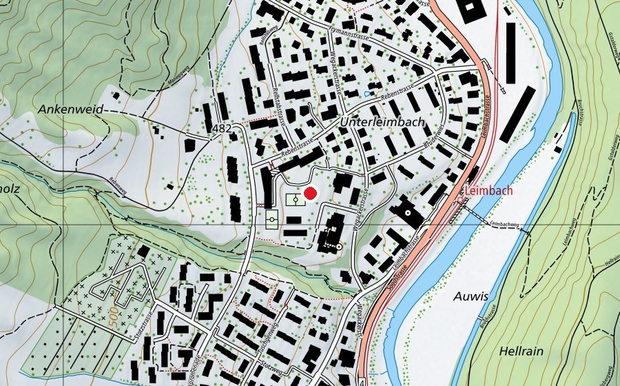 Map showing the location of Schule Falletsche-Leimbach (School)