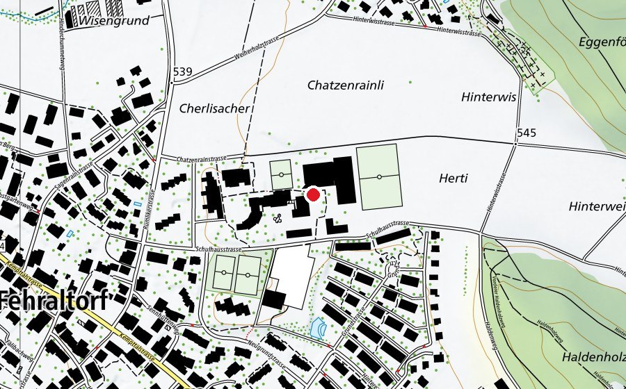 Karte mit dem Standort von Schule Fehraltorf (Schule)