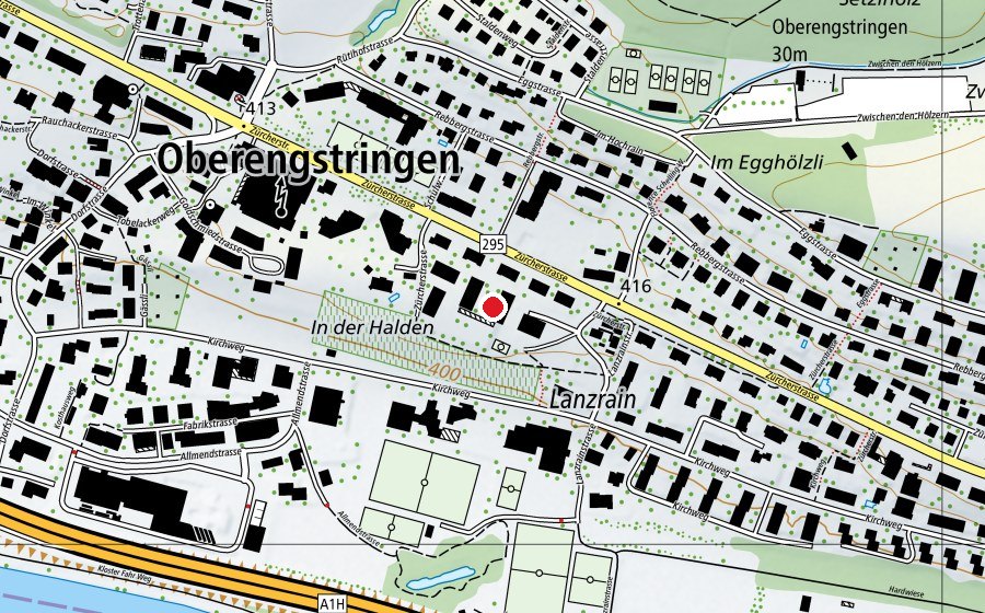 Carte indiquant l’emplacement de Schule Goldschmied, Sunnerai, Halden (École)