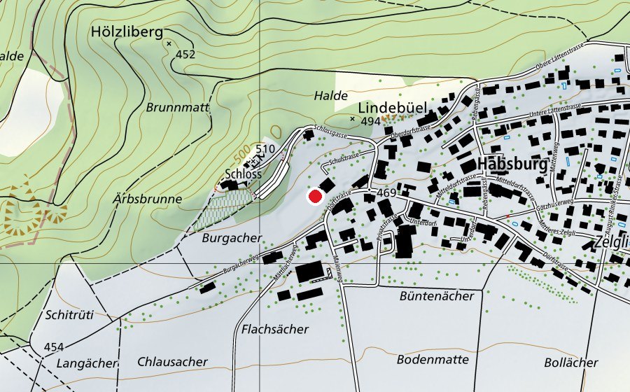 Mappa con la posizione di Schule Habsburg (Scuola)