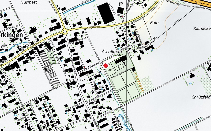 Karte mit dem Standort von Schule Härkingen (Schule)