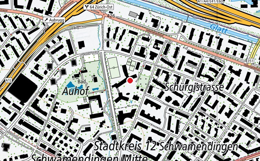 Carte indiquant l’emplacement de Schule Herzogenmühle (École)