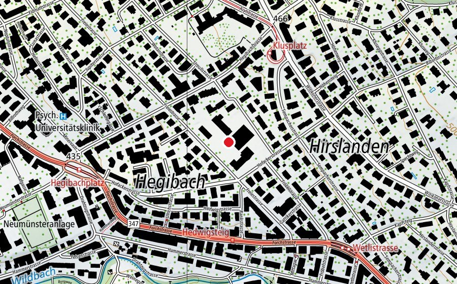 Carte indiquant l’emplacement de Schule Hofacker (École)