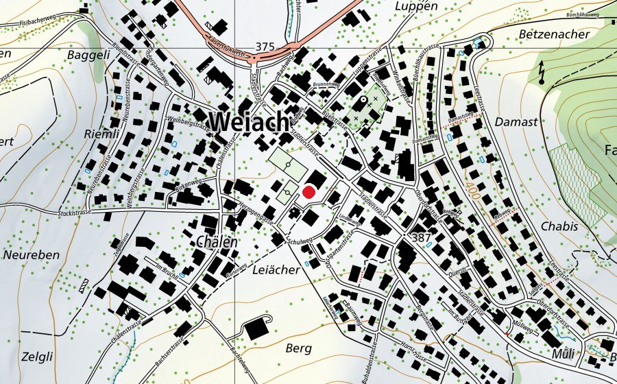 Mappa con la posizione di Schule Hofwies (Scuola)