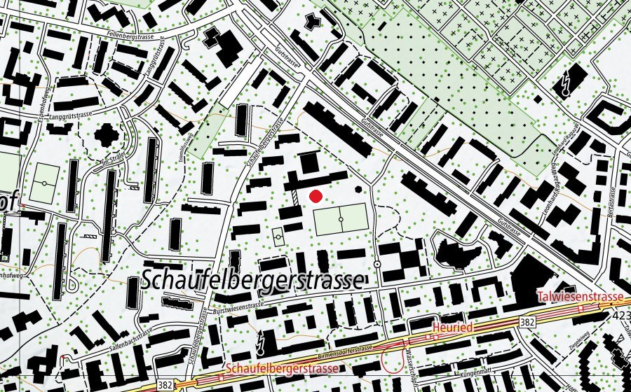Carte indiquant l’emplacement de Schule Im Gut (École)