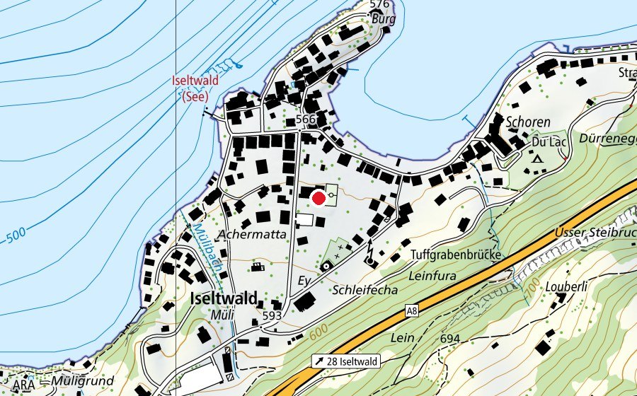 Mappa con la posizione di Schule Iseltwald (Scuola)