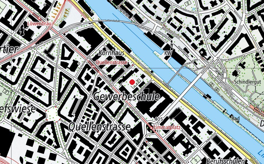 Mappa con la posizione di Schule Kornhaus (Scuola)