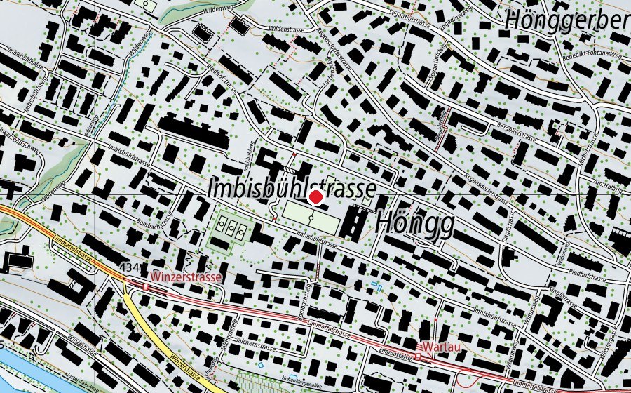 Map showing the location of Schule Lachenzelg (School)