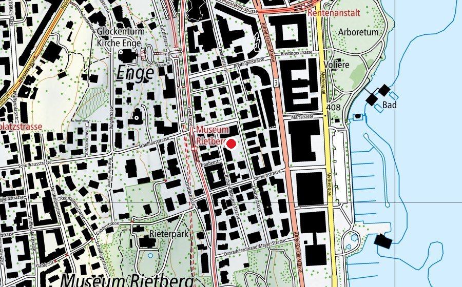 Mappa con la posizione di Schule Lavater (Scuola)