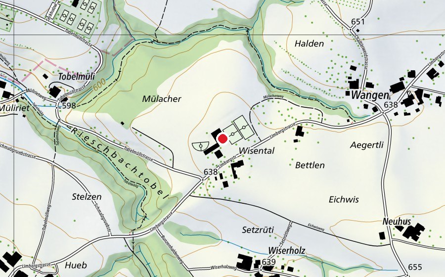 Karte mit dem Standort von Schule Limberg (Schule)