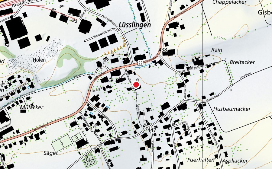 Mappa con la posizione di Schule Lüsslingen (Scuola)