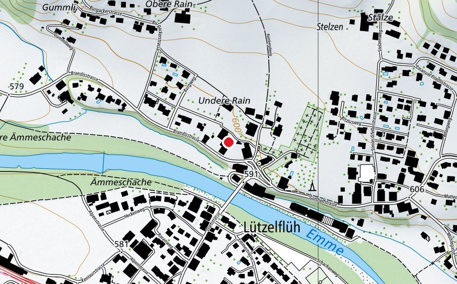 Mappa con la posizione di Schule Lützelflüh (Scuola)