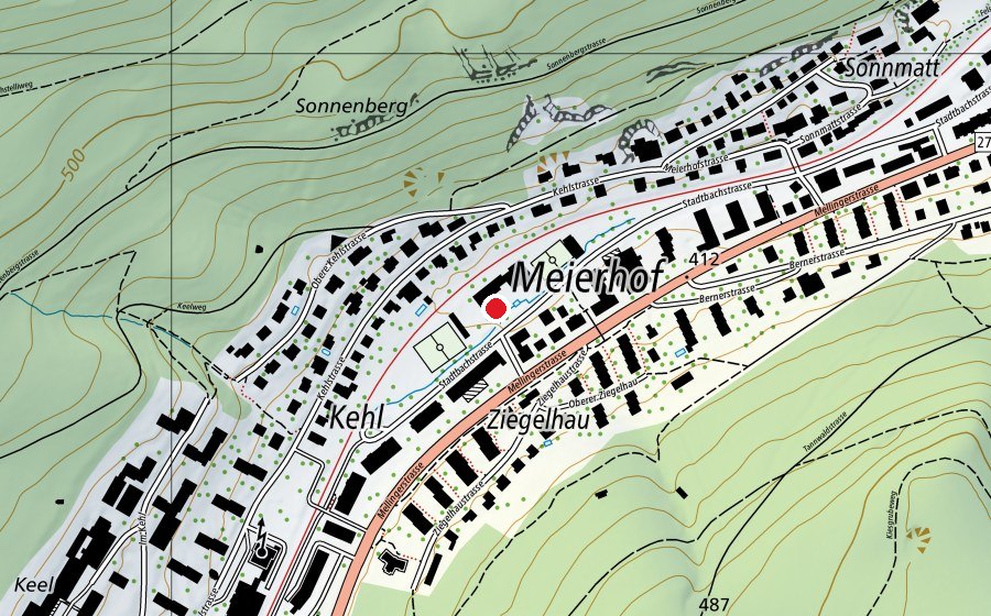 Karte mit dem Standort von Schule Meierhof (Schule)