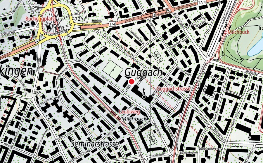 Mappa con la posizione di Schule Milchbuck (Scuola)