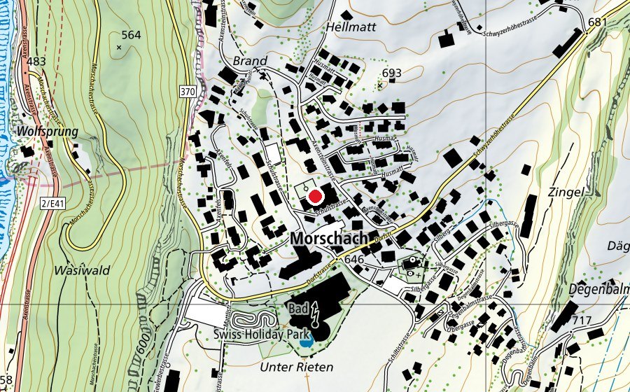 Mappa con la posizione di Schule Morschach (Scuola)