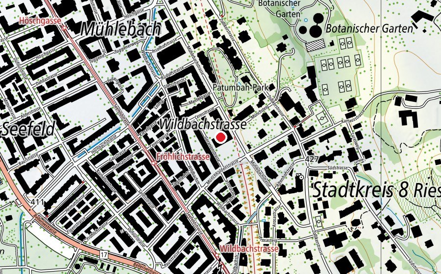 Mappa con la posizione di Schule Münchhalde (Scuola)