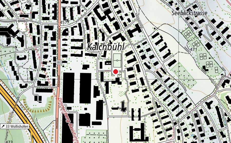 Mappa con la posizione di Schule Neubühl (Scuola)