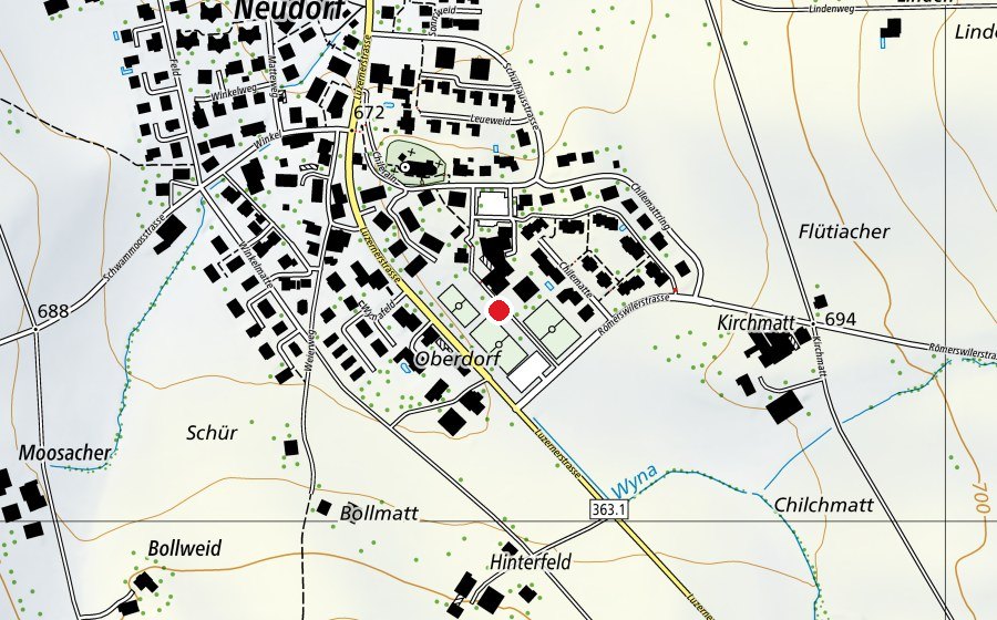 Mappa con la posizione di Schule Neudorf (Scuola)
