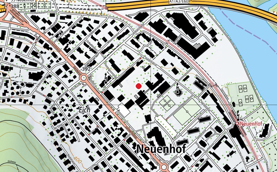 Map showing the location of Schule Neuenhof (School)