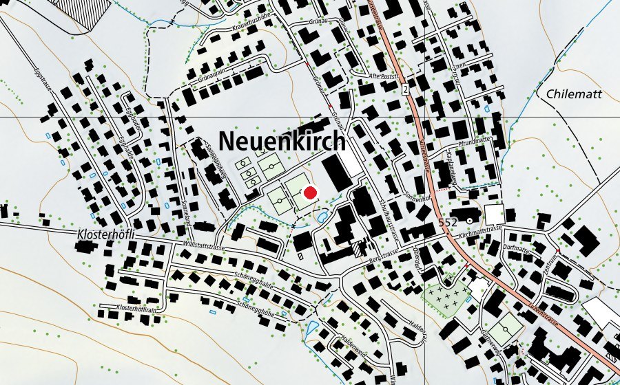Karte mit dem Standort von Schule Neuenkirch (Schule)