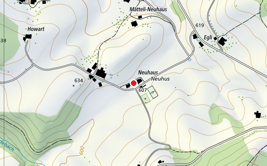 Map showing the location of Schule Neuhaus (School)