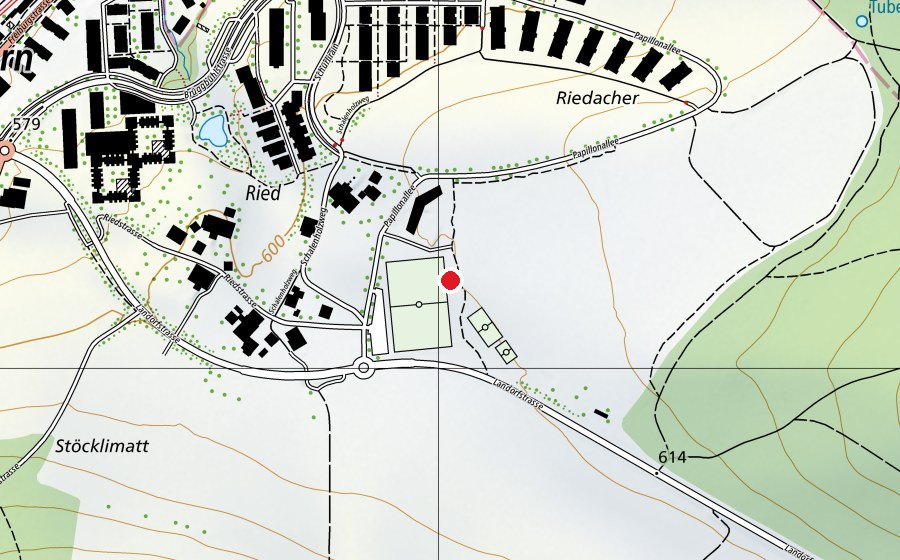 Carte indiquant l’emplacement de Schule Niederwangen Ried (École)