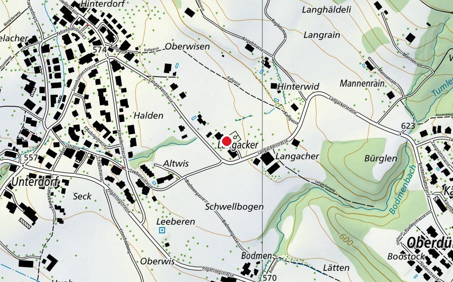 Mappa con la posizione di Schule Oberdürnten (Scuola)