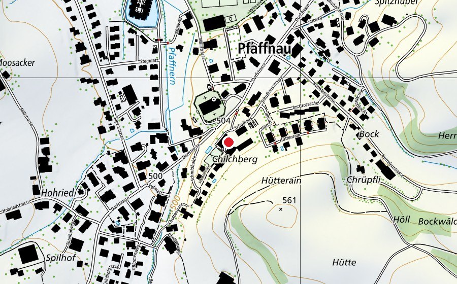 Mappa con la posizione di Schule Pfaffnau (Scuola)
