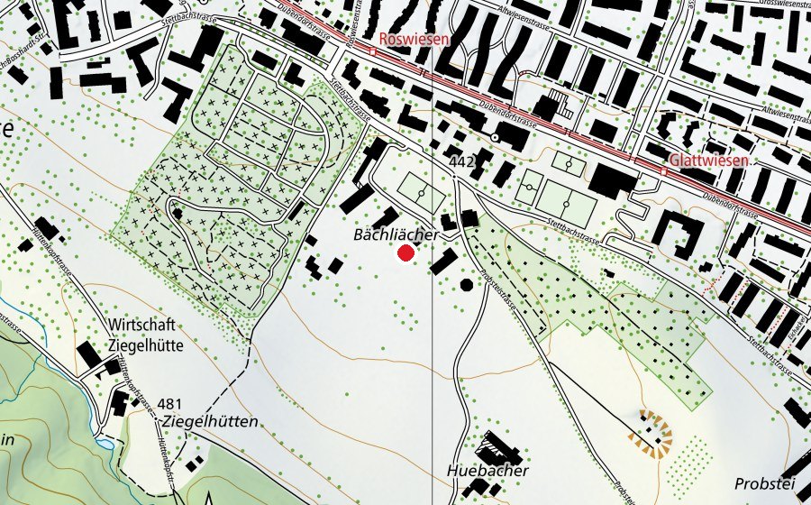 Map showing the location of Schule Probstei (School)