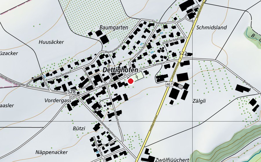 Carte indiquant l’emplacement de Schule Punktum (École)
