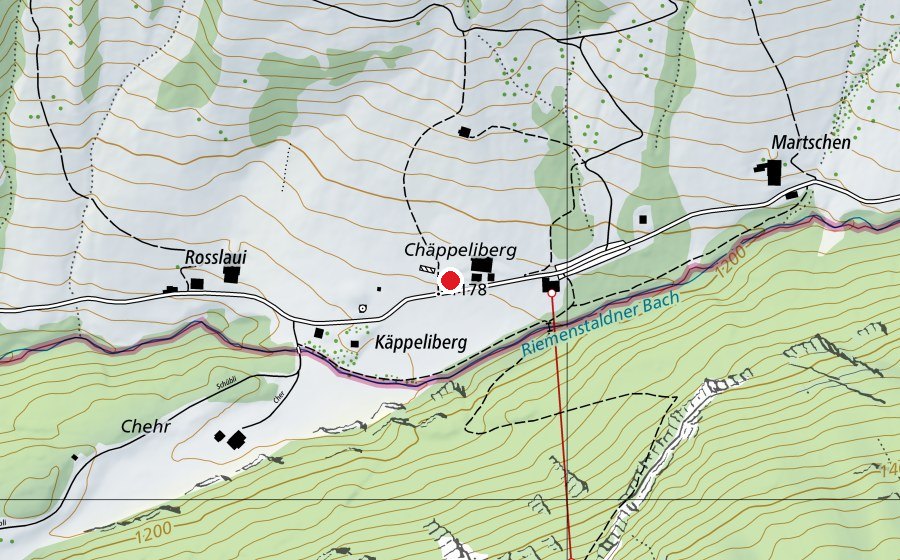 Karte mit dem Standort von Schule Riemenstalden (Schule)