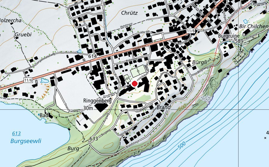 Carte indiquant l’emplacement de Schule Ringgenberg (École)