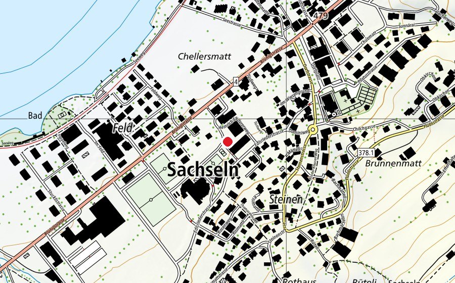 Carte indiquant l’emplacement de Schule Sachsen (École)