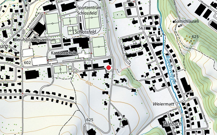 Carte indiquant l’emplacement de Schule Schlossfeld Saal1 (École)