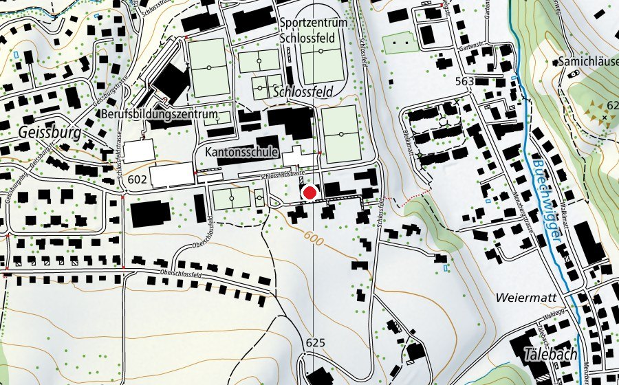 Carte indiquant l’emplacement de Schule Schlossfeld Trakt E (École)
