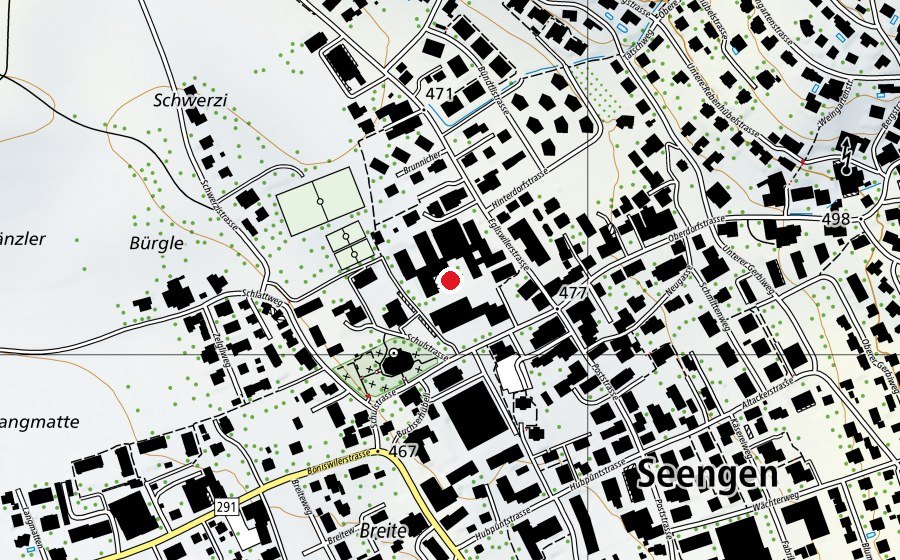 Mappa con la posizione di Schule Seengen (Scuola)