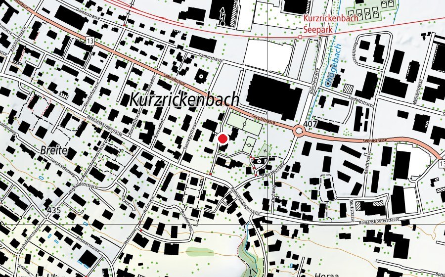 Map showing the location of Schule Seetal (School)